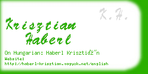 krisztian haberl business card